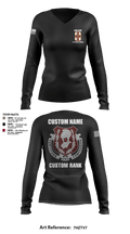 1st Medical Brigade 47127889 Women's Long Sleeve V-neck Shirt - 18