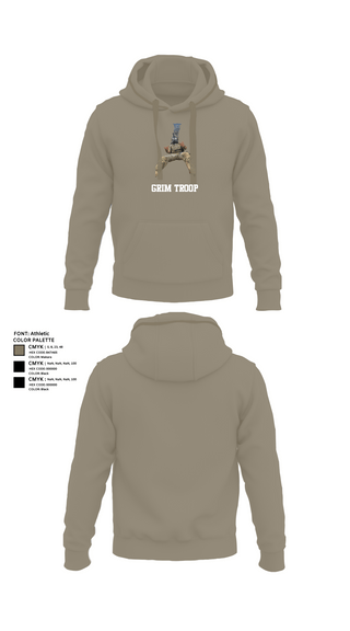 Hoodie, Grim Troop, Army, Teamtime, Team time, sublimation, custom sports apparel, team uniforms, spirit wear, spiritwear, sports uniforms, custom shirts, team store, custom team store, fundraiser sports, apparel fundraiser