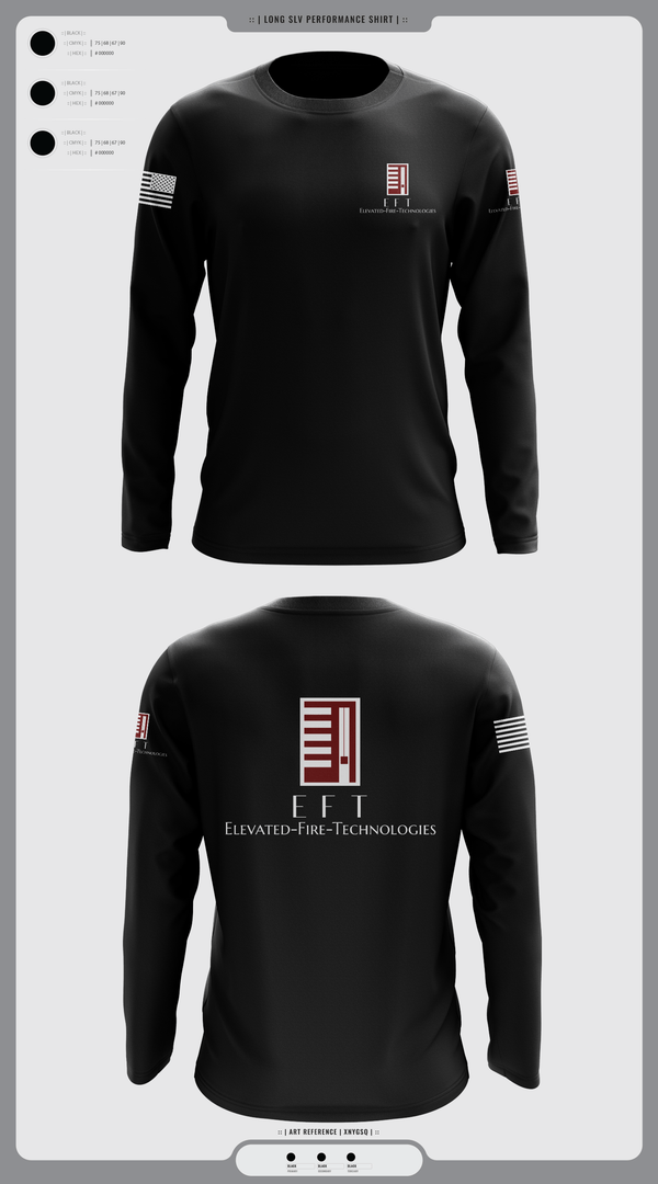 Long Sleeve Performance Shirt, Elevated Fire Technologies Inc, Fire Department, Teamtime, Team time, sublimation, custom sports apparel, team uniforms, spirit wear, spiritwear, sports uniforms, custom shirts, team store, custom team store, fundraiser sports, apparel fundraiser