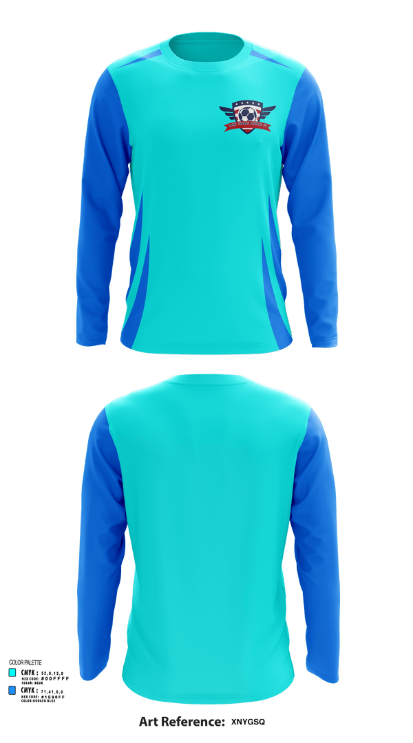 Long Sleeve Performance Shirt, Saint Thomas Aquinas FC, Men's Soccer, Teamtime, Team time, sublimation, custom sports apparel, team uniforms, spirit wear, spiritwear, sports uniforms, custom shirts, team store, custom team store, fundraiser sports, apparel fundraiser