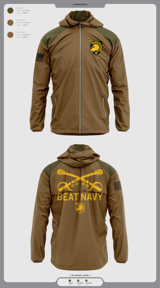 Windbreaker, HORNET BATTALION, Army, Teamtime, Team time, sublimation, custom sports apparel, team uniforms, spirit wear, spiritwear, sports uniforms, custom shirts, team store, custom team store, fundraiser sports, apparel fundraiser