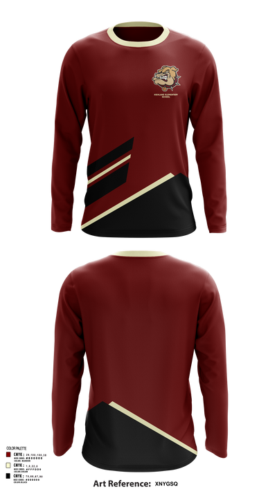 Highland Elementary School 78596819 Long Sleeve Performance Shirt 111