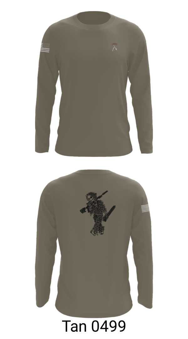 Long Sleeve Performance Shirt, 2-5 CAV Snipers, Army, Teamtime, Team time, sublimation, custom sports apparel, team uniforms, spirit wear, spiritwear, sports uniforms, custom shirts, team store, custom team store, fundraiser sports, apparel fundraiser
