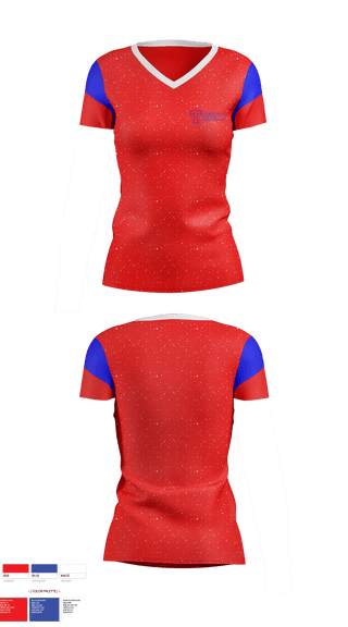 Womens Short Sleeve Vneck Shirt, Trinity High School Cross Country, Cross Country, Teamtime, Team time, sublimation, custom sports apparel, team uniforms, spirit wear, spiritwear, sports uniforms, custom shirts, team store, custom team store, fundraiser sports, apparel fundraiser