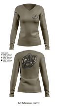 509 OSS 20473594 Women's Long Sleeve V-neck Shirt - 104
