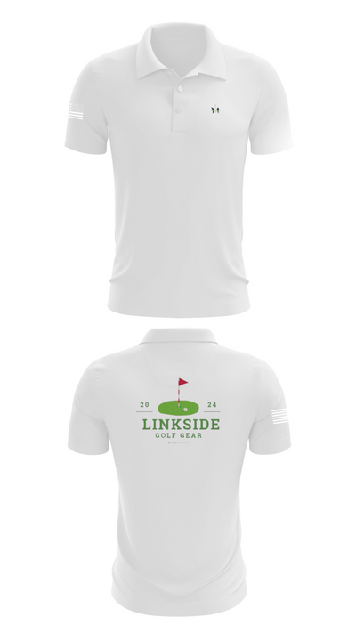 On the Links Golf Co 48920069 Short Sleeve Performance Polo - 9