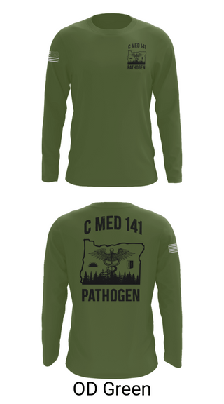 Long Sleeve Performance Shirt, C MED 141, National Guard, Teamtime, Team time, sublimation, custom sports apparel, team uniforms, spirit wear, spiritwear, sports uniforms, custom shirts, team store, custom team store, fundraiser sports, apparel fundraiser