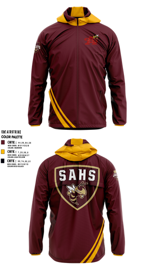 Windbreaker, St Augustine Yellow Jackets, Swimming, Teamtime, Team time, sublimation, custom sports apparel, team uniforms, spirit wear, spiritwear, sports uniforms, custom shirts, team store, custom team store, fundraiser sports, apparel fundraiser
