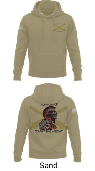 Hoodie, ALPHA ROCK, Army, Teamtime, Team time, sublimation, custom sports apparel, team uniforms, spirit wear, spiritwear, sports uniforms, custom shirts, team store, custom team store, fundraiser sports, apparel fundraiser