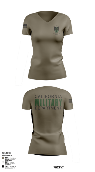 Womens Short Sleeve Vneck Shirt, 143rd Military Police SPT DET, National Guard, Teamtime, Team time, sublimation, custom sports apparel, team uniforms, spirit wear, spiritwear, sports uniforms, custom shirts, team store, custom team store, fundraiser sports, apparel fundraiser