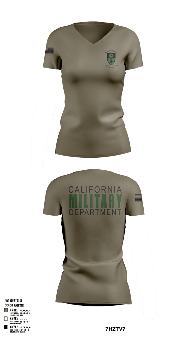 Womens Short Sleeve Vneck Shirt, 143rd Military Police SPT DET, National Guard, Teamtime, Team time, sublimation, custom sports apparel, team uniforms, spirit wear, spiritwear, sports uniforms, custom shirts, team store, custom team store, fundraiser sports, apparel fundraiser