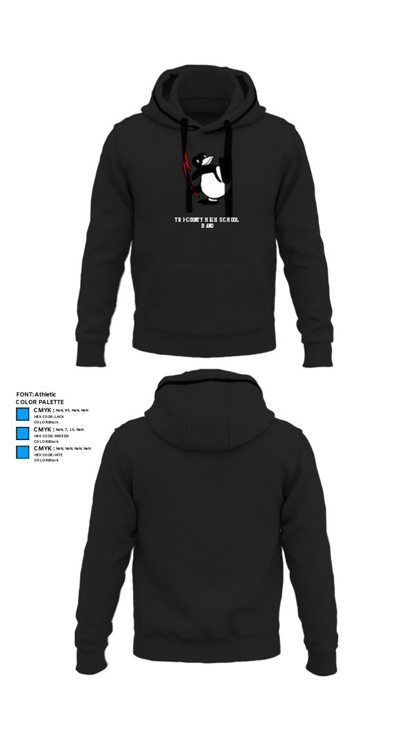 Hoodie, Tri-County High School Band, Spirit Store, Teamtime, Team time, sublimation, custom sports apparel, team uniforms, spirit wear, spiritwear, sports uniforms, custom shirts, team store, custom team store, fundraiser sports, apparel fundraiser