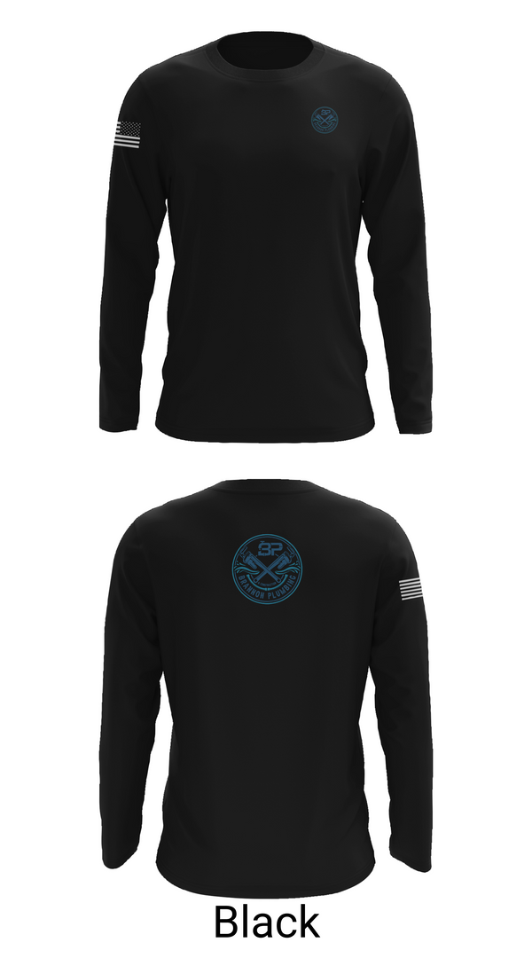 Long Sleeve Performance Shirt, Brannon Plumbing & Construction, , Teamtime, Team time, sublimation, custom sports apparel, team uniforms, spirit wear, spiritwear, sports uniforms, custom shirts, team store, custom team store, fundraiser sports, apparel fundraiser