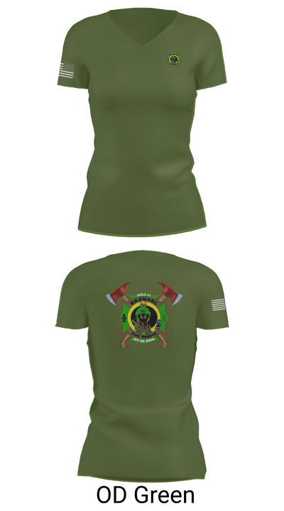 R51 33039101 Women's Short Sleeve V-neck Shirt - 48