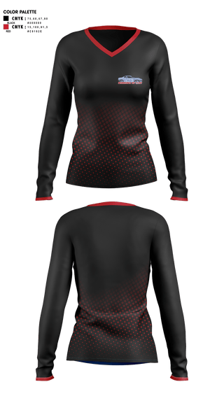 Womens Long Sleeve Vneck Shirt 1, Morrisderbyteam, , Teamtime, Team time, sublimation, custom sports apparel, team uniforms, spirit wear, spiritwear, sports uniforms, custom shirts, team store, custom team store, fundraiser sports, apparel fundraiser