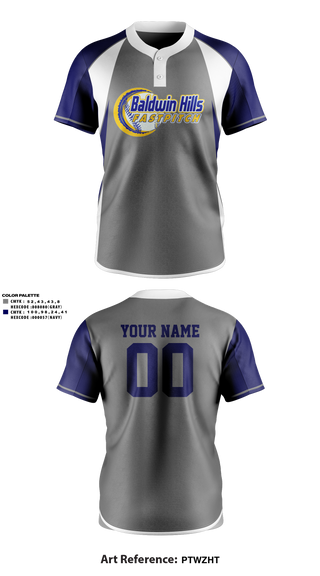 Two Button Softball Jersey, BALDWIN HILLS Softball, Softball, Teamtime, Team time, sublimation, custom sports apparel, team uniforms, spirit wear, spiritwear, sports uniforms, custom shirts, team store, custom team store, fundraiser sports, apparel fundraiser