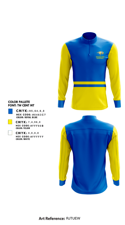 Richard Winn Academy Basketball 38333872 Quarter Zip Jacket - 1