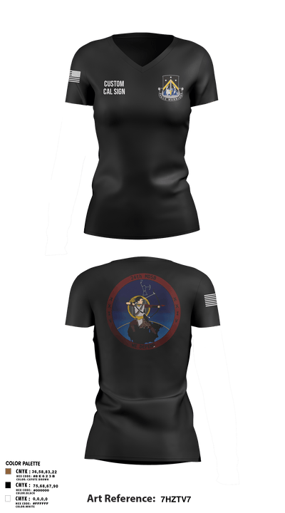 24th MDSB 11455369 Women's Short Sleeve V-neck Shirt - 3