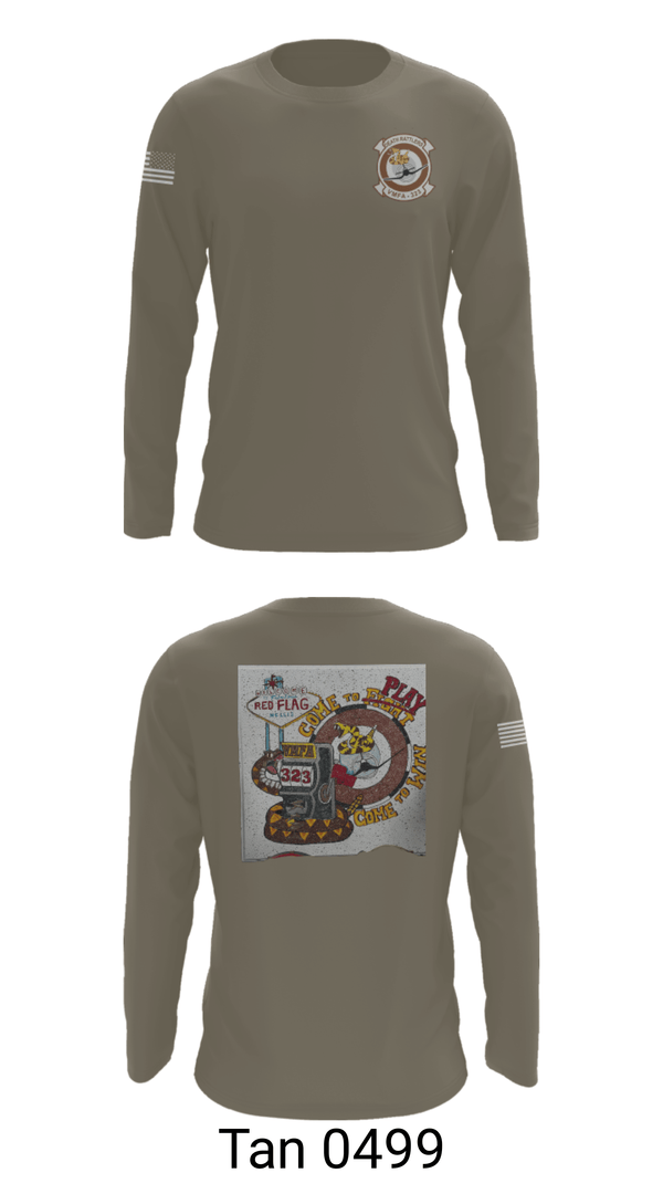 Long Sleeve Performance Shirt, VMFA-323, Marines, Teamtime, Team time, sublimation, custom sports apparel, team uniforms, spirit wear, spiritwear, sports uniforms, custom shirts, team store, custom team store, fundraiser sports, apparel fundraiser