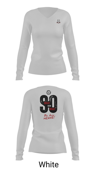 Womens Long Sleeve Vneck Shirt, TUNNEL VIZION, Spirit Store, Teamtime, Team time, sublimation, custom sports apparel, team uniforms, spirit wear, spiritwear, sports uniforms, custom shirts, team store, custom team store, fundraiser sports, apparel fundraiser