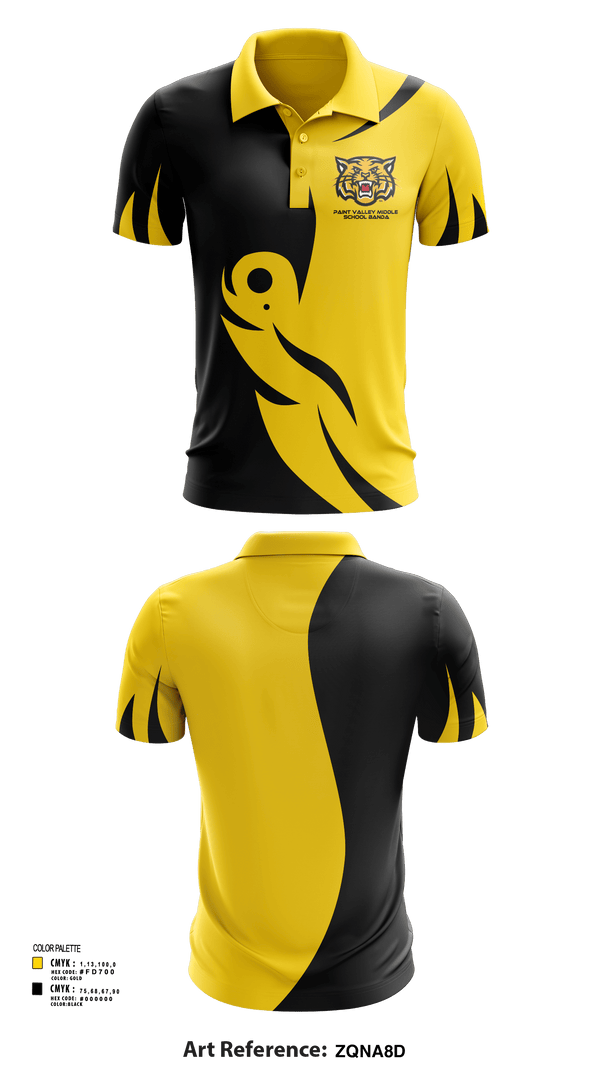 Short Sleeve Performance Polo, Paint Valley Middle School Band, Spirit Store, Teamtime, Team time, sublimation, custom sports apparel, team uniforms, spirit wear, spiritwear, sports uniforms, custom shirts, team store, custom team store, fundraiser sports, apparel fundraiser
