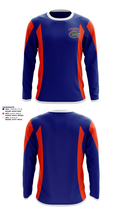 Delhi Charter School Cheer 49722622 Long Sleeve Performance Shirt - 2