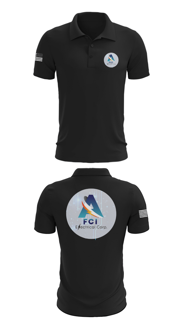 Short Sleeve Performance Polo, AFCI ELECTRIC, , Teamtime, Team time, sublimation, custom sports apparel, team uniforms, spirit wear, spiritwear, sports uniforms, custom shirts, team store, custom team store, fundraiser sports, apparel fundraiser