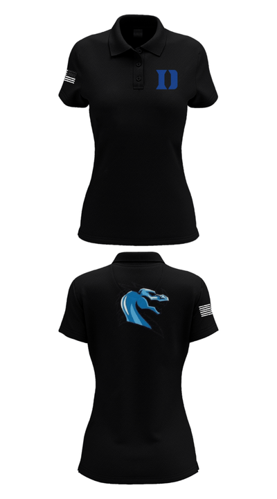 De Ridder High School Softball 28991154 Women's Short Sleeve Performance Polo  - 36
