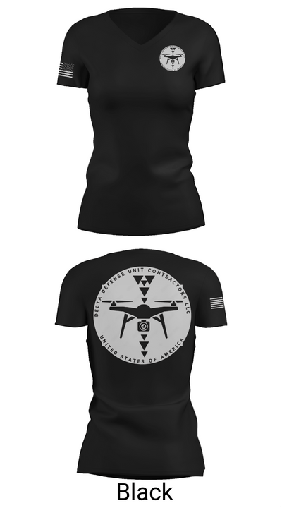 Delta Defense Unit 32292143 Women's Short Sleeve V-neck Shirt - 27