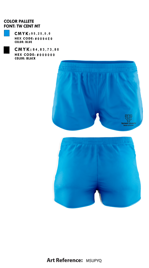 Womens Shorts, Telfair County Middle School Cross Country, Cross Country, Teamtime, Team time, sublimation, custom sports apparel, team uniforms, spirit wear, spiritwear, sports uniforms, custom shirts, team store, custom team store, fundraiser sports, apparel fundraiser