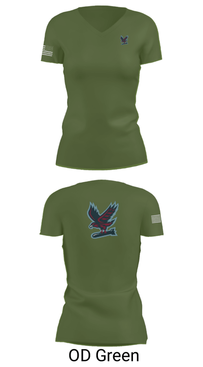 Hawksquad 45976731 Women's Short Sleeve V-neck Shirt - 28