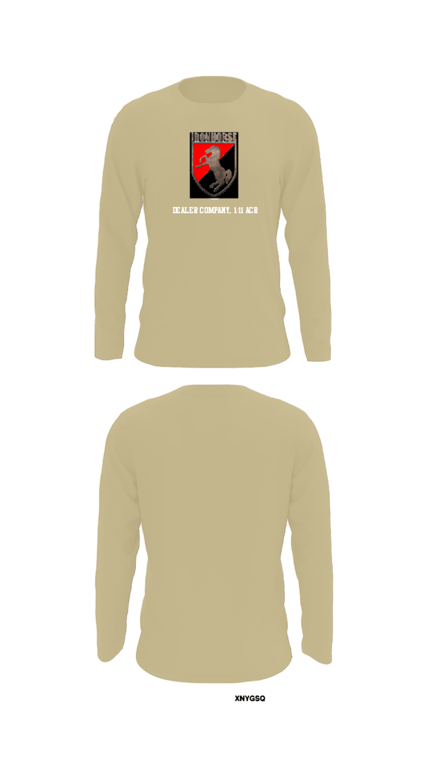 Long Sleeve Performance Shirt, Dealer Company, 1/11 ACR, Army, Teamtime, Team time, sublimation, custom sports apparel, team uniforms, spirit wear, spiritwear, sports uniforms, custom shirts, team store, custom team store, fundraiser sports, apparel fundraiser