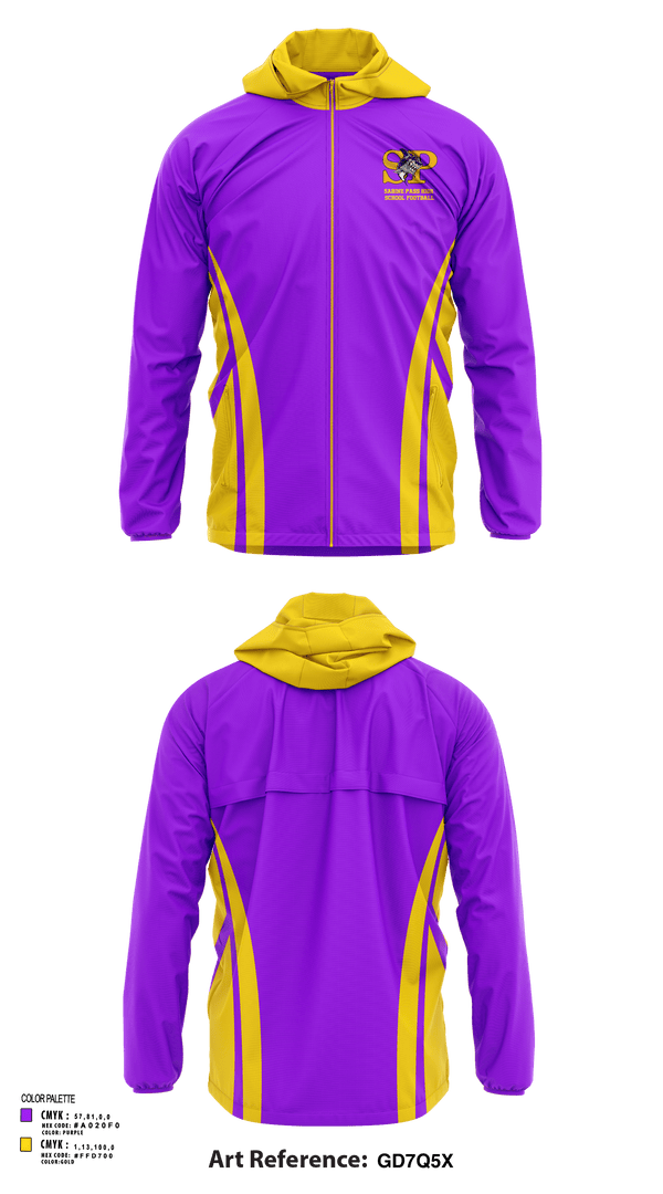 Windbreaker, Sabine Pass High School Football, Football, Teamtime, Team time, sublimation, custom sports apparel, team uniforms, spirit wear, spiritwear, sports uniforms, custom shirts, team store, custom team store, fundraiser sports, apparel fundraiser