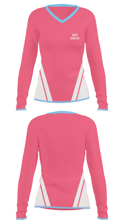 Hot Shots 64540408 Women's Long Sleeve V-neck Shirt - 33