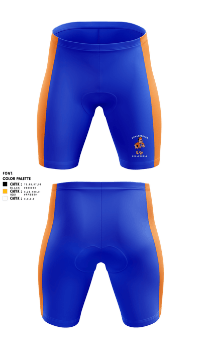 Edwardsburg Middle School Volleyball 41068925 Men's Compression Shorts - 1