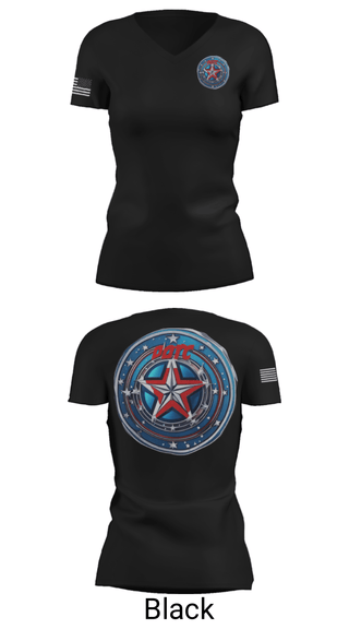 Womens Short Sleeve Vneck Shirt, Defenders of the Coast, Army, Teamtime, Team time, sublimation, custom sports apparel, team uniforms, spirit wear, spiritwear, sports uniforms, custom shirts, team store, custom team store, fundraiser sports, apparel fundraiser