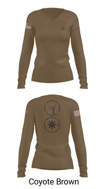 205th HHC 61096734 Women's Long Sleeve V-neck Shirt - 16