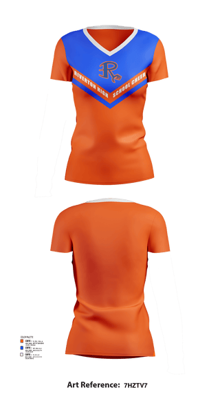 Womens Short Sleeve Vneck Shirt, Riverton High School Cheer, Cheer, Teamtime, Team time, sublimation, custom sports apparel, team uniforms, spirit wear, spiritwear, sports uniforms, custom shirts, team store, custom team store, fundraiser sports, apparel fundraiser