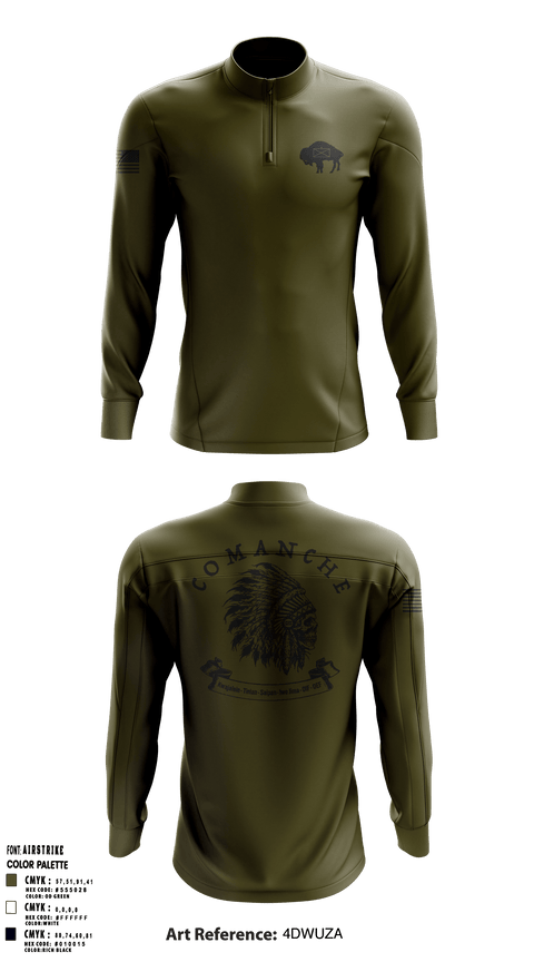 Quarter Zip Jacket, Charlie 1/25 Buffalo, , Teamtime, Team time, sublimation, custom sports apparel, team uniforms, spirit wear, spiritwear, sports uniforms, custom shirts, team store, custom team store, fundraiser sports, apparel fundraiser