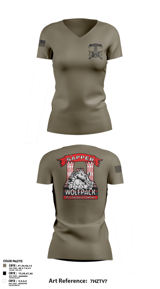 Womens Short Sleeve Vneck Shirt, 95TH CEC-I, Army, Teamtime, Team time, sublimation, custom sports apparel, team uniforms, spirit wear, spiritwear, sports uniforms, custom shirts, team store, custom team store, fundraiser sports, apparel fundraiser