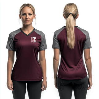 Womens Short Sleeve Vneck Shirt, City University School of Liberal Arts Basketball, Women's Basketball, Teamtime, Team time, sublimation, custom sports apparel, team uniforms, spirit wear, spiritwear, sports uniforms, custom shirts, team store, custom team store, fundraiser sports, apparel fundraiser
