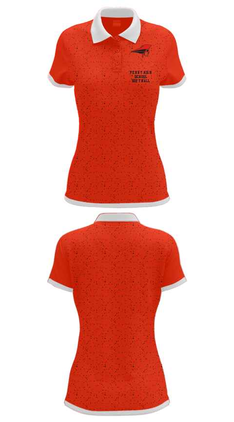Women's Short Sleeve Performance Polo, Perry High School Softball, Softball, Teamtime, Team time, sublimation, custom sports apparel, team uniforms, spirit wear, spiritwear, sports uniforms, custom shirts, team store, custom team store, fundraiser sports, apparel fundraiser
