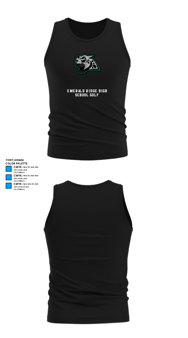Tank Top, Emerald Ridge High School Golf, Golf, Teamtime, Team time, sublimation, custom sports apparel, team uniforms, spirit wear, spiritwear, sports uniforms, custom shirts, team store, custom team store, fundraiser sports, apparel fundraiser