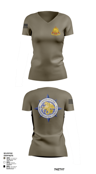 Womens Short Sleeve Vneck Shirt, 773rd transportation company, Army, Teamtime, Team time, sublimation, custom sports apparel, team uniforms, spirit wear, spiritwear, sports uniforms, custom shirts, team store, custom team store, fundraiser sports, apparel fundraiser