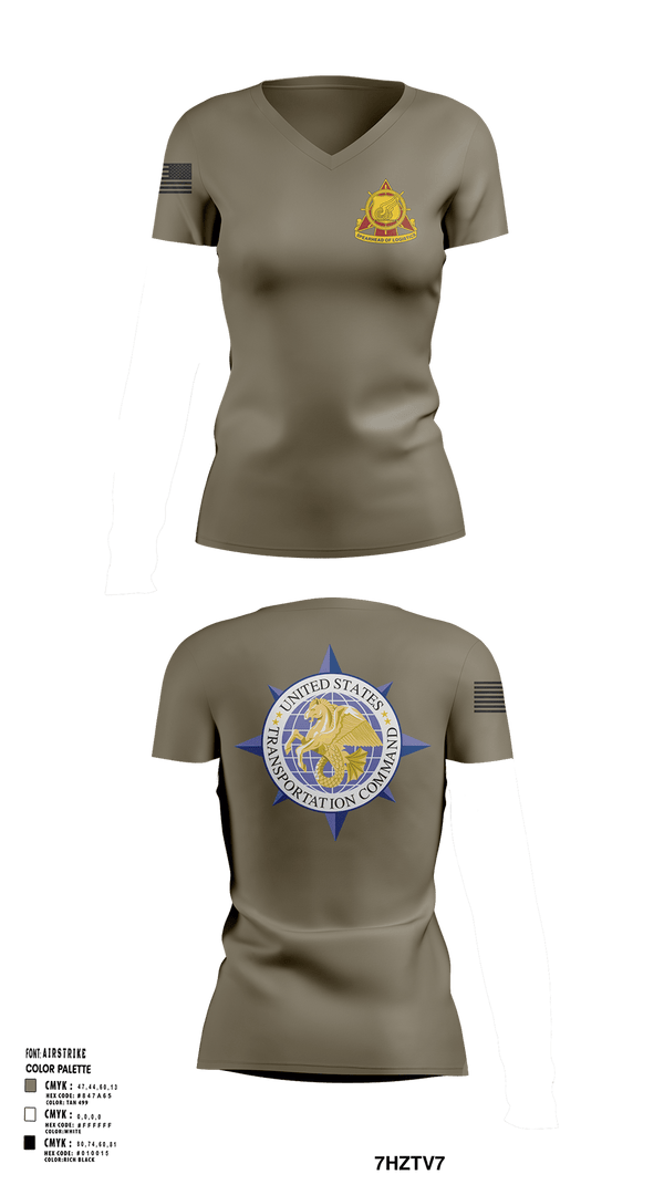 Womens Short Sleeve Vneck Shirt, 773rd transportation company, Army, Teamtime, Team time, sublimation, custom sports apparel, team uniforms, spirit wear, spiritwear, sports uniforms, custom shirts, team store, custom team store, fundraiser sports, apparel fundraiser