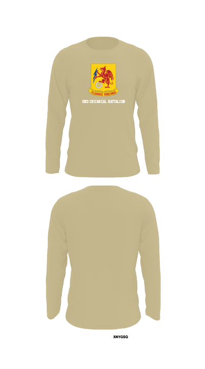 2nd Chemical Battalion 67999442 Long Sleeve Performance Shirt - 92