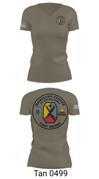 Womens Short Sleeve Vneck Shirt, Fort moore, , Teamtime, Team time, sublimation, custom sports apparel, team uniforms, spirit wear, spiritwear, sports uniforms, custom shirts, team store, custom team store, fundraiser sports, apparel fundraiser