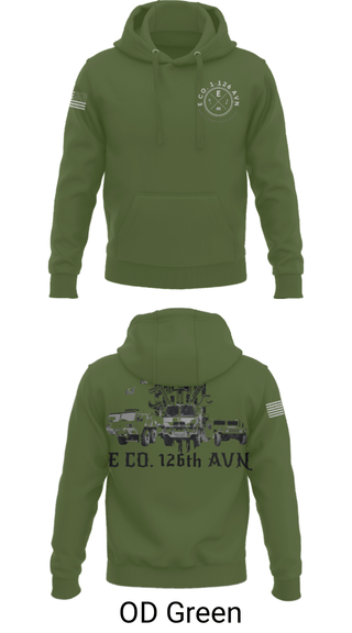 Hoodie, B Co. 1-126AVN, Army, Teamtime, Team time, sublimation, custom sports apparel, team uniforms, spirit wear, spiritwear, sports uniforms, custom shirts, team store, custom team store, fundraiser sports, apparel fundraiser