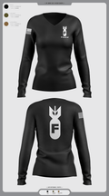F Central 16888463 Women's Long Sleeve V-neck Shirt - 1