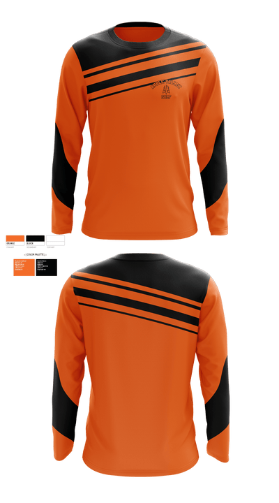 Apple Valley Sun Devils 42610667 Long Sleeve Performance Shirt - 1